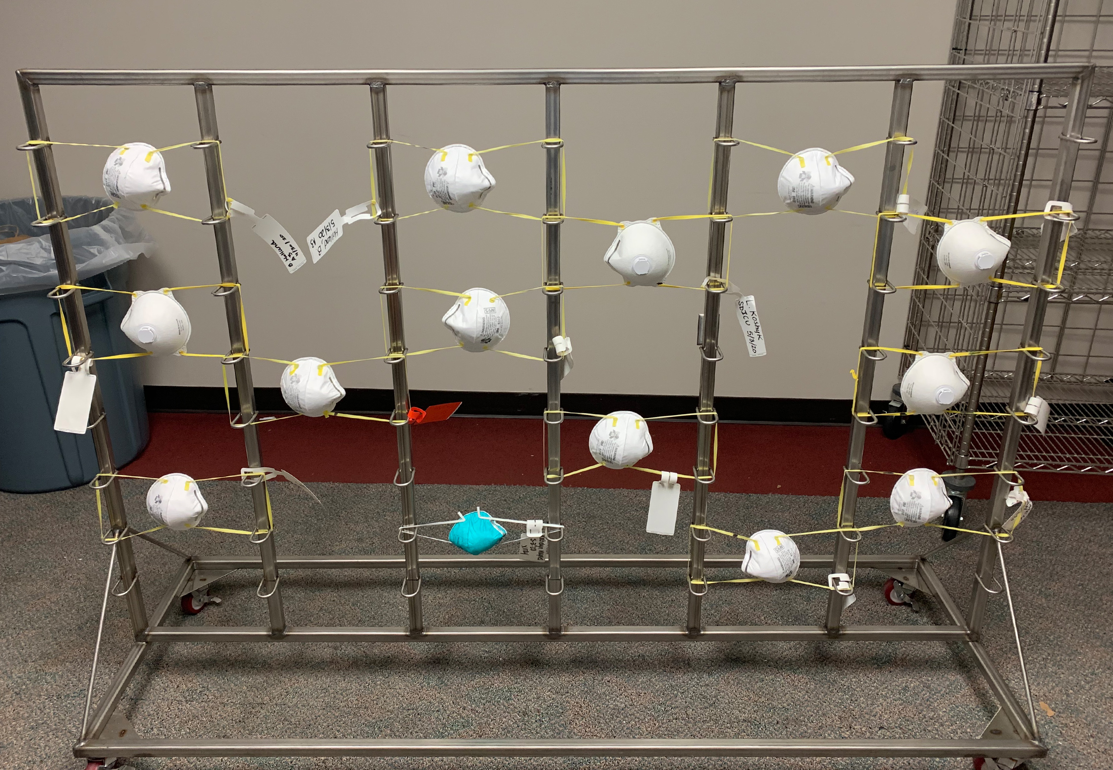 Custom Fabricated Mobile Metal Rack System